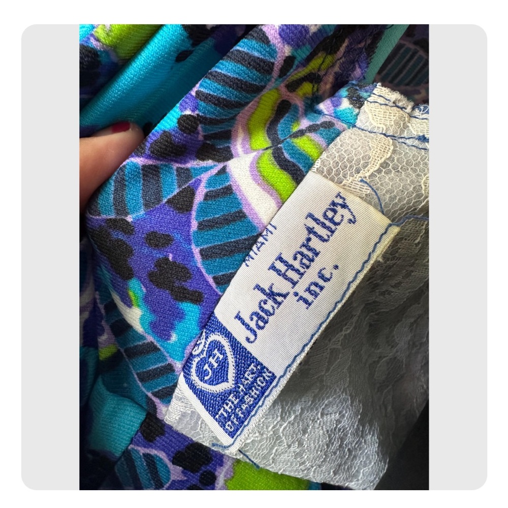 vintage butterfly maxi dress by Jack Hartley xs - Picture 5 of 8